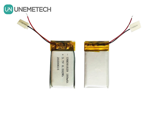 391629 リチャージ可能なリチウムポリマーバッテリー 3.7V 160mAh スマートウェアラブル製品のためのリポバッテリー