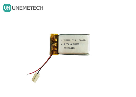 391629 リチャージ可能なリチウムポリマーバッテリー 3.7V 160mAh スマートウェアラブル製品のためのリポバッテリー