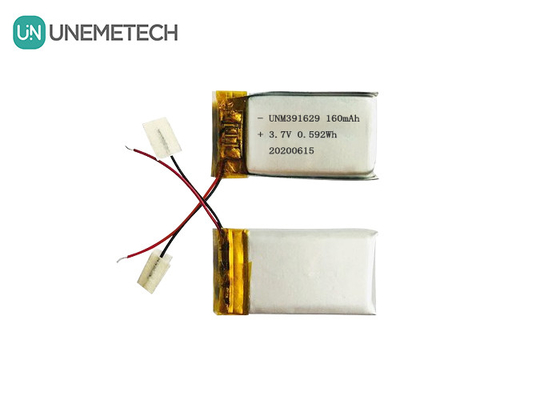 391629 リチャージ可能なリチウムポリマーバッテリー 3.7V 160mAh スマートウェアラブル製品のためのリポバッテリー