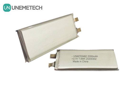 3.7V 2000mAh スピーカー用のカスタムリチウムポリマーバッテリーセル 703482 インテリジェントロボットシステム