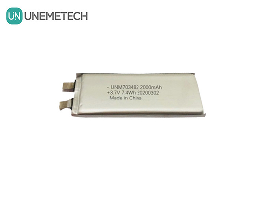 3.7V 2000mAh スピーカー用のカスタムリチウムポリマーバッテリーセル 703482 インテリジェントロボットシステム