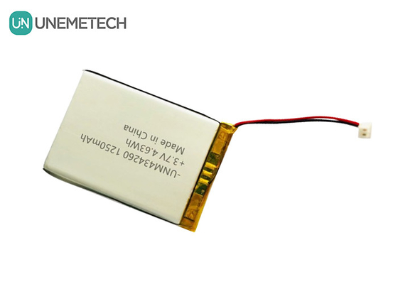 4.63Wh リチャージ可能なリチウムポリマーバッテリーパック 434260 3.7V 1250mAh 充電ケース