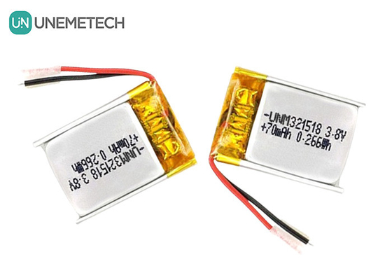 3.8V 高電圧 リオン電池 超小型 リポ電池 4.35V 70mAh 321518 GPS追跡用