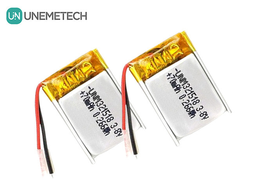 3.8V 高電圧 リオン電池 超小型 リポ電池 4.35V 70mAh 321518 GPS追跡用