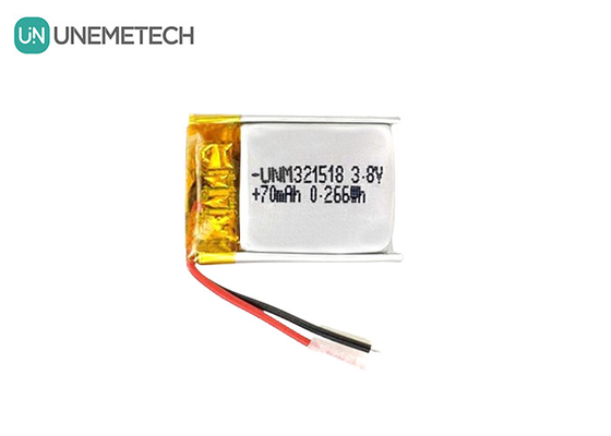 3.8V 高電圧 リオン電池 超小型 リポ電池 4.35V 70mAh 321518 GPS追跡用
