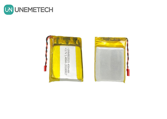 802025 リチウムポリマーバッテリー 3.7V 400mAh リチャージ可能な LiPO バッテリー GPS トラッカー