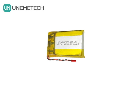 802025 リチウムポリマーバッテリー 3.7V 400mAh リチャージ可能な LiPO バッテリー GPS トラッカー