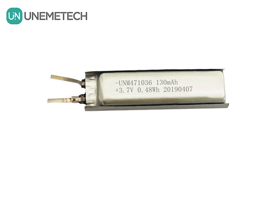 3.7 リチウムイオンポリマーバッテリー / IEC62133 承認 471036 130mAh リチウムポリマーバッテリーセル