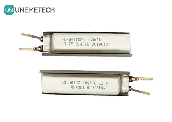 3.7 リチウムイオンポリマーバッテリー / IEC62133 承認 471036 130mAh リチウムポリマーバッテリーセル