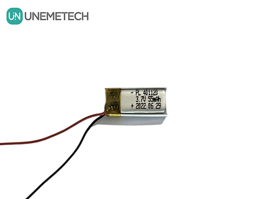 3.7V 55mAh 小型リチウムポリマーバッテリー 401120 リポリバッテリー 小型スマートLEDライト