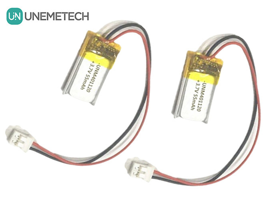 401120 3.7V 55mAh カスタム製のリポバッテリー / ヘッドフォン リポバッテリー