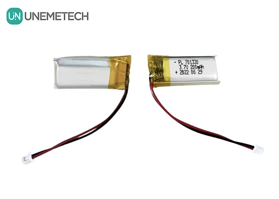 3.7V 200mAh シングルセル リチウムポリマー バッテリー 701330 ヘッドセット用のバッグ バッテリー