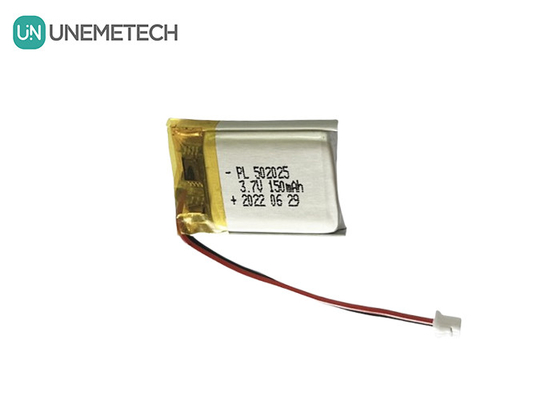 3.7V 150mAh リッチャージ可能なリポ電池 502025 スマートウォッチ用 リチウムポリマーイオン電池