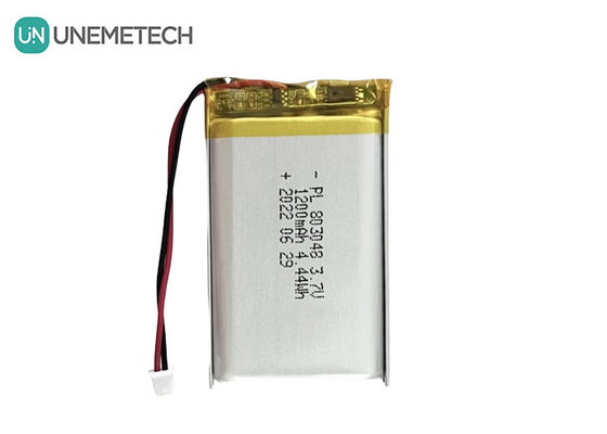 3.7V 1200mAhポリマーリチウムイオン電池 803048 化粧具用リチウムイオンポリマー電池