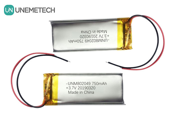 美容器 リチウムポリマーバッテリー 3.7V 750mah 802049 1C 放電 リポリバッテリー