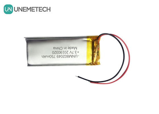 美容器 リチウムポリマーバッテリー 3.7V 750mah 802049 1C 放電 リポリバッテリー