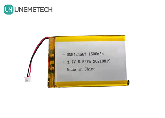424567 リチャージ可能なリポバッテリー 3.7V 1500mah リポバッテリー 自動ID スマートカードリーダー用
