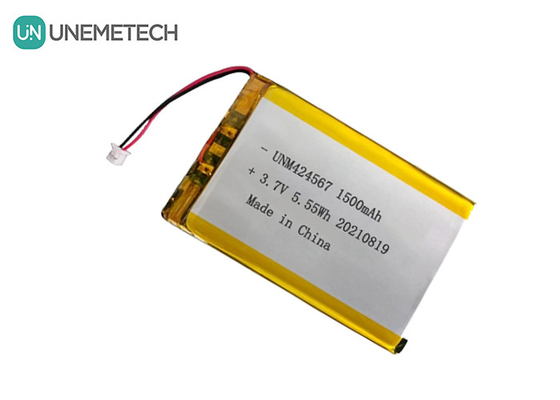 424567 リチャージ可能なリポバッテリー 3.7V 1500mah リポバッテリー 自動ID スマートカードリーダー用