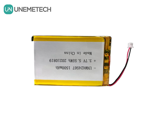 424567 リチャージ可能なリポバッテリー 3.7V 1500mah リポバッテリー 自動ID スマートカードリーダー用