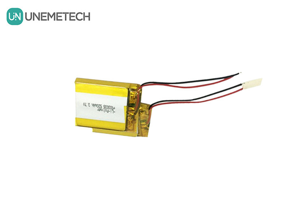 3.7V カスタムリポ電池 520mAh リチウムイオンポリマー電池 503035 ウェアラブルデバイス用