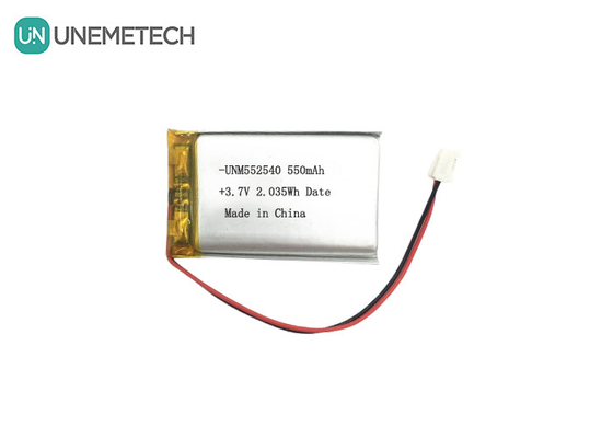 552540 プリズマ式銀 リッチャージ可能なリポバッテリー 3.7V 550mAh PETトレーカー用