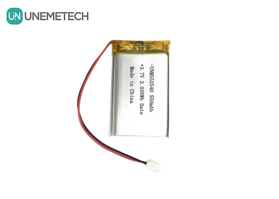 552540 プリズマ式銀 リッチャージ可能なリポバッテリー 3.7V 550mAh PETトレーカー用