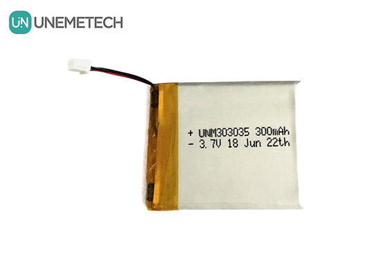 300mAh リチウムポリマーバッテリー 303035 名値電圧 3.7 V リポバッテリー MSDS 承認