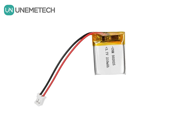 3.7V 210mAh 電子バイクのシステムのためのPCBとリードワイヤのカスタムリチウムポリマーバッテリー502025