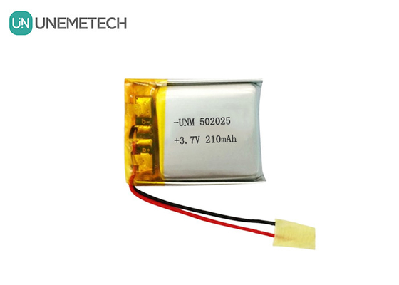 3.7V 210mAh 電子バイクのシステムのためのPCBとリードワイヤのカスタムリチウムポリマーバッテリー502025