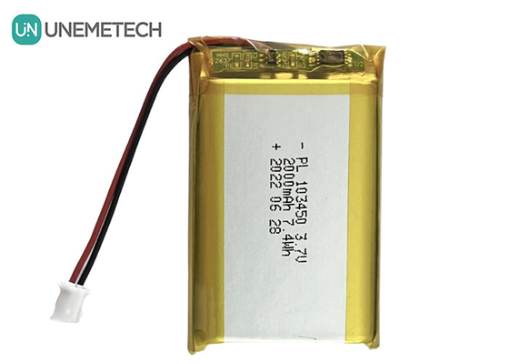 3.7V 2000mAh 再充電可能なリチウムポリマー電池 103450 電動乳房ポンプのための大容量