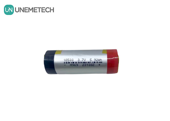 3A 円筒型 LiPo バッテリー 3.7V 1600mAh 18500 リチウムポリマー バッテリー
