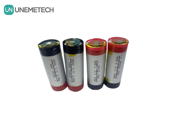 3A 円筒型 LiPo バッテリー 3.7V 1600mAh 18500 リチウムポリマー バッテリー