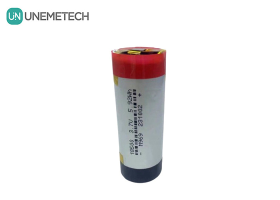 3A 円筒型 LiPo バッテリー 3.7V 1600mAh 18500 リチウムポリマー バッテリー