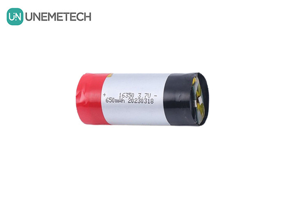 5A 高速放電シリンダ式リポ電池 3.7V 650mAh 16350 家電用