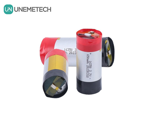 5A 高速放電シリンダ式リポ電池 3.7V 650mAh 16350 家電用