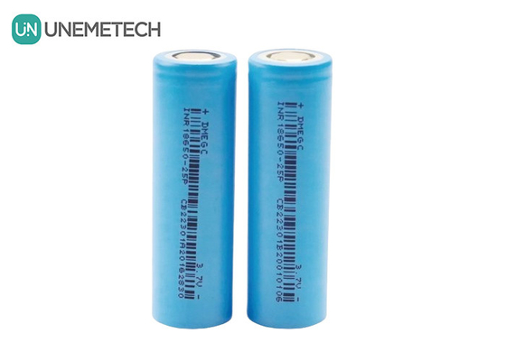 2500mAh 3.7V マックス 6A 連続充電 円筒型リチウムイオン電池 18650 INR18650-25P