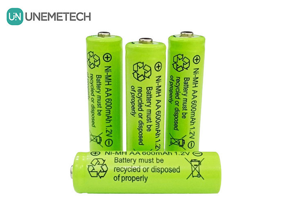 長サイクル寿命 NiMH AA 1.2V 600mAh 再充電電池 AA600 玩具用