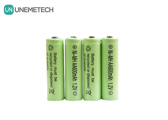長サイクル寿命 NiMH AA 1.2V 600mAh 再充電電池 AA600 玩具用