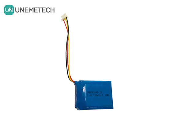 2S 7.4V リポリマー バッテリー パック 782632 720mAh カスタム リポ バッテリー パック