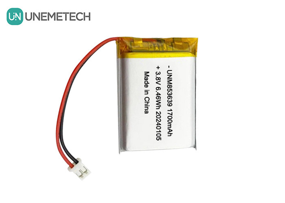 853639 4.35V 1700mAh ポリマーリイオン電池 高電圧