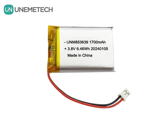 853639 4.35V 1700mAh ポリマーリイオン電池 高電圧