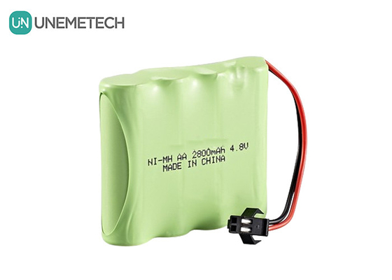 4.8V ニッケル金属水化電池 2800mAh 再充電可能な AA電池パック