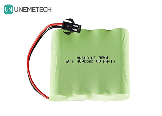 4.8V ニッケル金属水化電池 2800mAh 再充電可能な AA電池パック