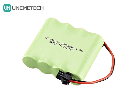 4.8V ニッケル金属水化電池 2800mAh 再充電可能な AA電池パック