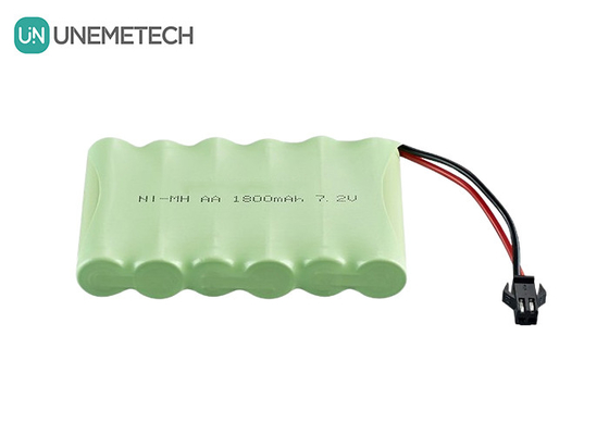 7.2V NiMH バッテリーパック 1800mAh リモコン制御車両用ニッケル金属水化物バッテリー