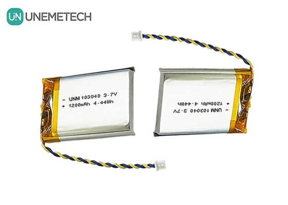 3.7V リポリマー電池 103040 1200 mAh 医療機器とLEDランプ用