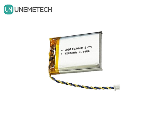 3.7V リポリマー電池 103040 1200 mAh 医療機器とLEDランプ用