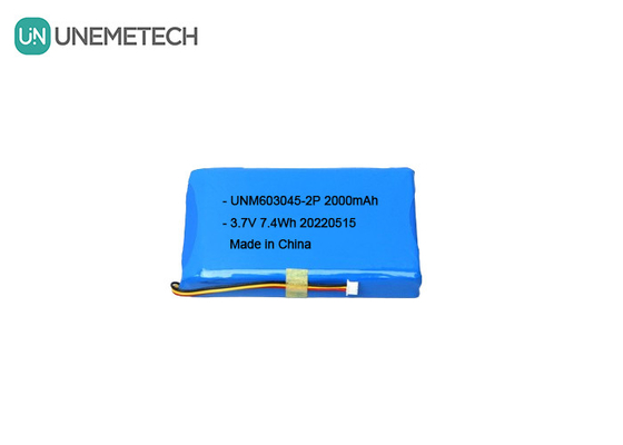 大容量リチウムポリマーバッテリーパック 603045 2P 3.7V 2000mAh スマートドアロックバッテリー