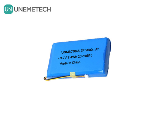 大容量リチウムポリマーバッテリーパック 603045 2P 3.7V 2000mAh スマートドアロックバッテリー