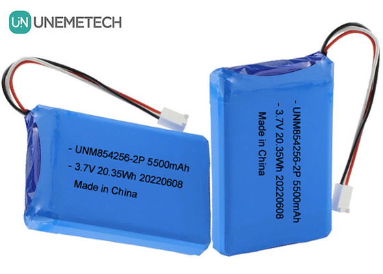3.7V リポリ 再充電電池パック 854256 2P 5500mAh 工業機器用電池